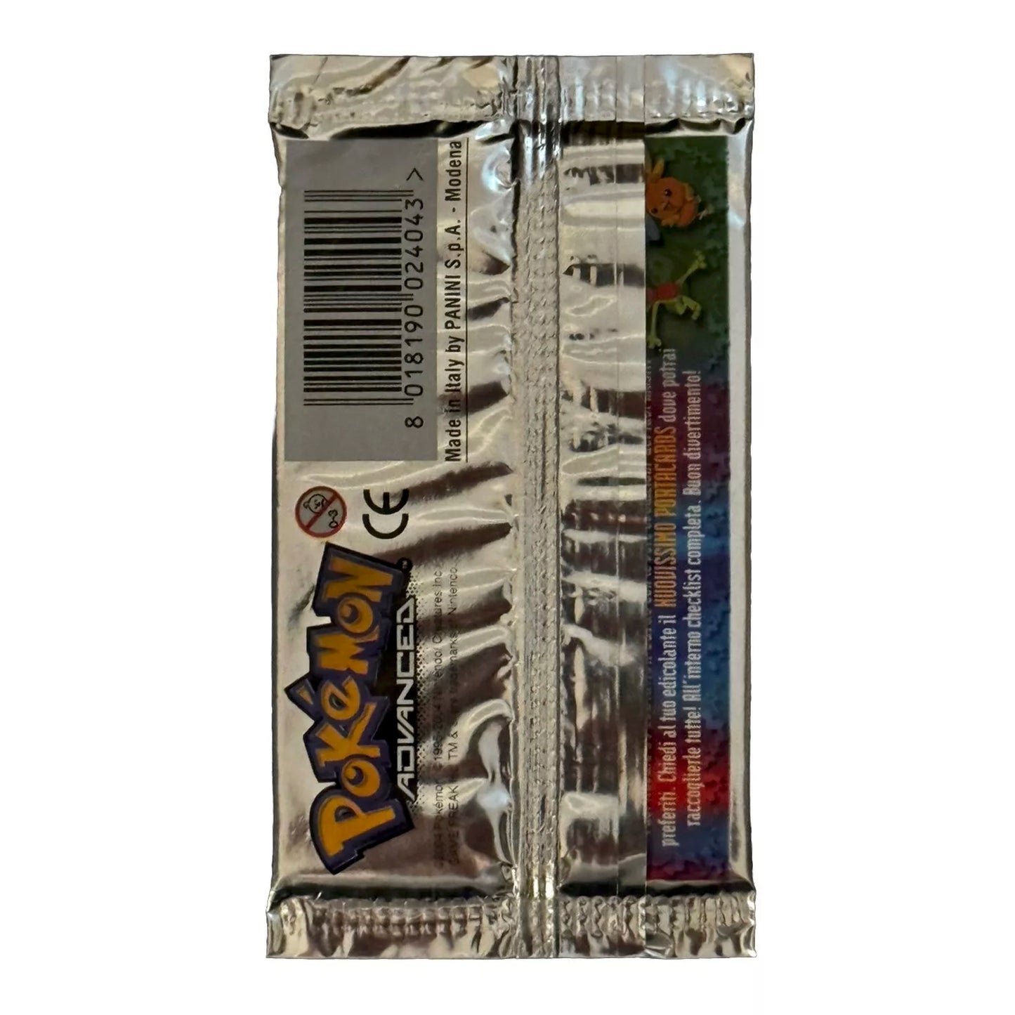 2004 Pokémon Panini Advanced Action Cards Factory Sealed Booster Pack