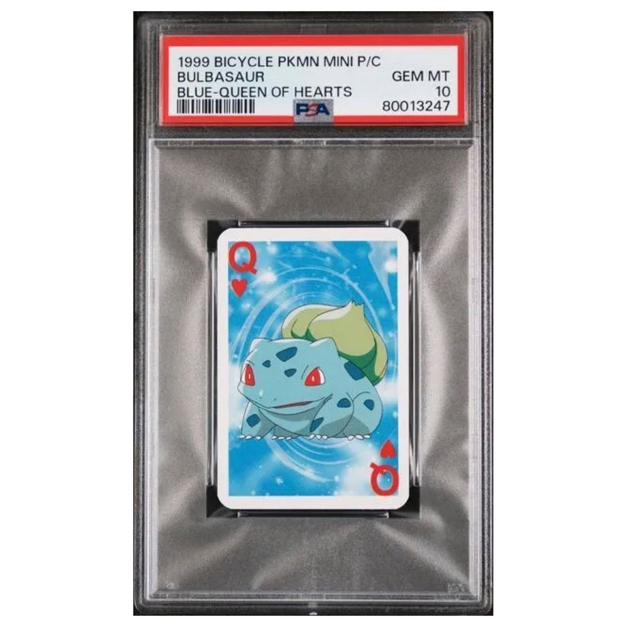 1999 Bicycle Pokmon Mini Playing Cards Blue Deck Bulbasaur Queen of H CardFaire 1999 Bicycle Pokmon Mini Playing Cards Blue Deck Bulbasaur Queen of H CardFaire