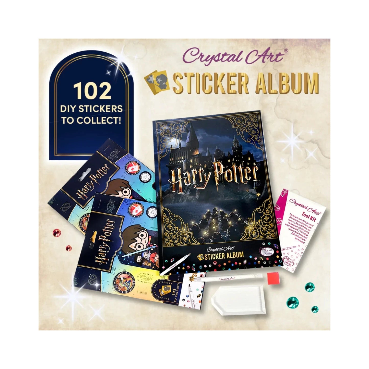 Craft Buddy Harry Potter Crystal Art Starter Pack