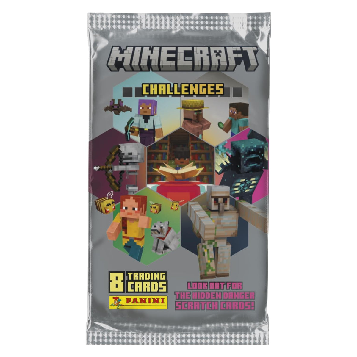 2025 Panini Minecraft Challenges Factory Sealed Booster Pack