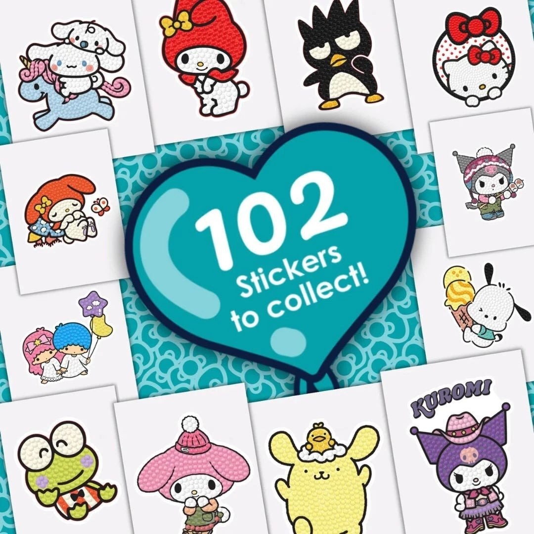 Craft Buddy Hello Kitty & Friends Crystal Art Sticker Pack