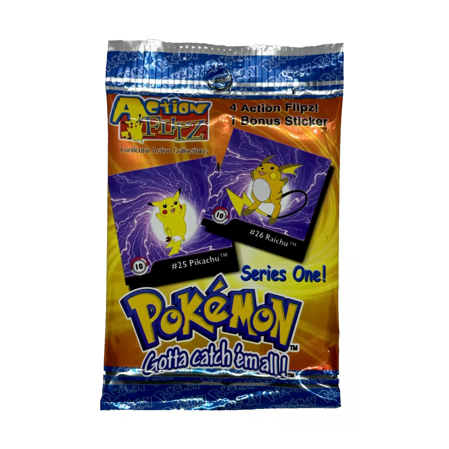 1999 Pokmon Action Flipz Series One Factory Sealed Booster Pack CardFaire 1999 Pokmon Action Flipz Series One Factory Sealed Booster Pack CardFaire