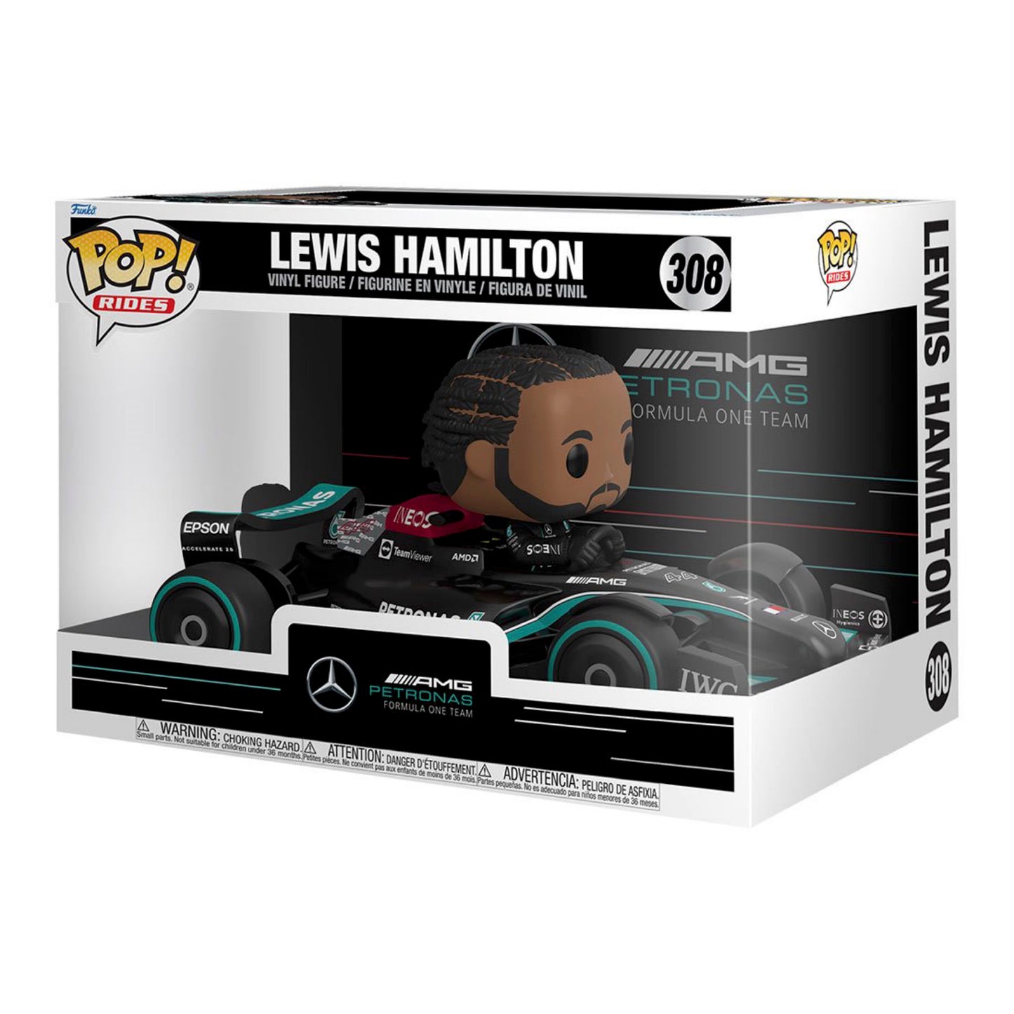 Formula 1 Mercedes Lewis Hamilton Super Deluxe Funko Pop! Ride Vinyl Vehicle #308