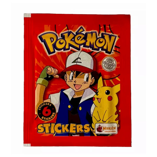 1999 Topps Merlin Pokémon Stickers Series 1 Factory Sealed Booster Pack
