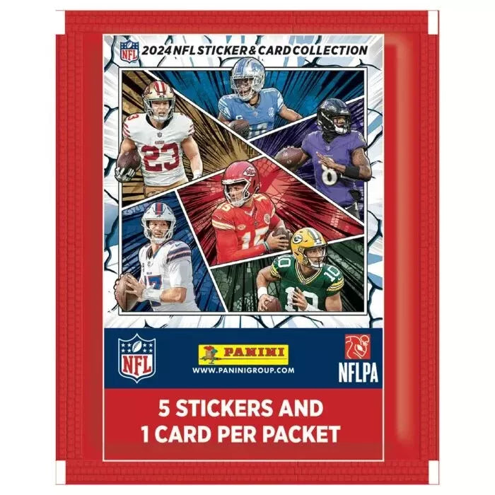2024 Panini NFL Sticker & Card Collection Factory Sealed Pack