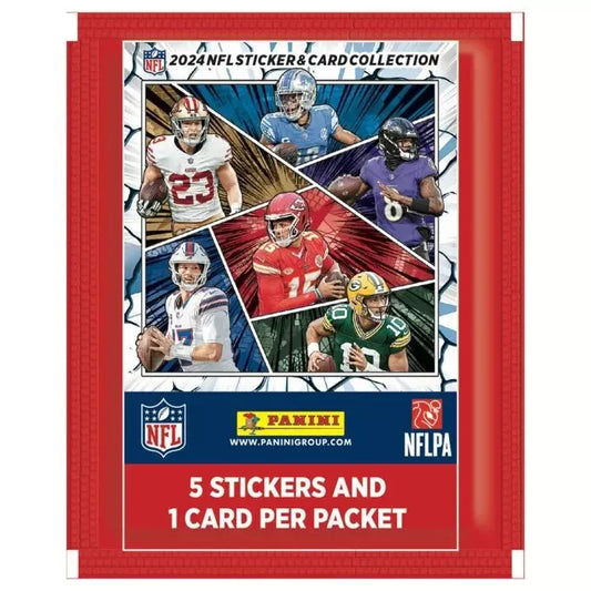 2024 Panini NFL Sticker & Card Collection Factory Sealed Pack